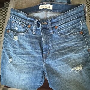 Madewell 9” High Rise Skinny Jean size 28